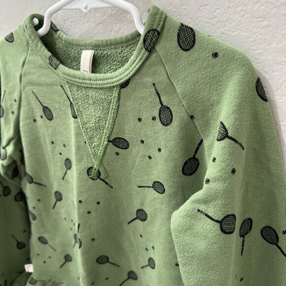 Childhoods Green Tennis Anyone Peplum Crew Sweatshirt - Picture 2 of 7